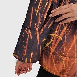Куртка зимняя женская Искры от пламени, цвет: 3D-светло-серый — фото 2