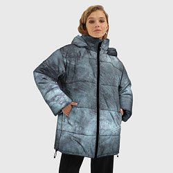 Куртка зимняя женская Текстура Steel, цвет: 3D-светло-серый — фото 2