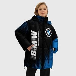 Куртка зимняя женская BMW BMW Autosport Абстракция, цвет: 3D-черный — фото 2