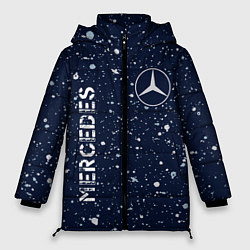 Куртка зимняя женская МЕРСЕДЕС Mercedes Брызги, цвет: 3D-черный