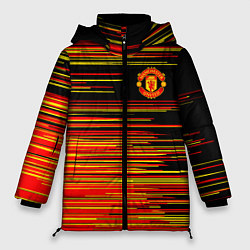 Женская зимняя куртка Манчестер юнайтед manchester united ФКМЮ