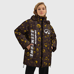 Куртка зимняя женская ИНФИНИТИ Infinity Autosport Капли, цвет: 3D-черный — фото 2