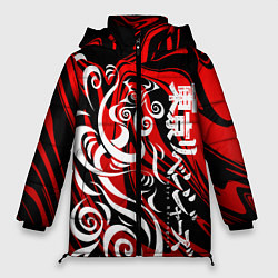 Куртка зимняя женская ТОКИЙСКИЕ МСТИТЕЛИ МАНГА, цвет: 3D-черный