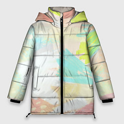 Куртка зимняя женская Сочные краски лета, цвет: 3D-черный