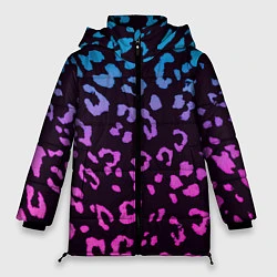 Куртка зимняя женская Леопардовый градиент, цвет: 3D-светло-серый
