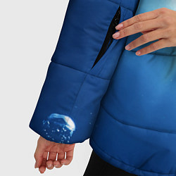 Куртка зимняя женская Грань между небом и водой, цвет: 3D-светло-серый — фото 2