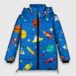 Куртка зимняя женская SPACE OBJECTS, цвет: 3D-черный