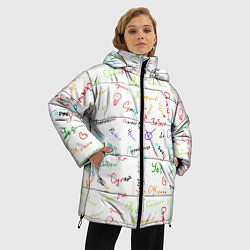 Куртка зимняя женская Слова поддержки, цвет: 3D-светло-серый — фото 2