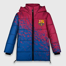 Куртка зимняя женская Barcelona маленькое лого, цвет: 3D-светло-серый