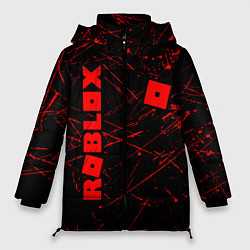 Женская зимняя куртка ROBLOX красный логотип