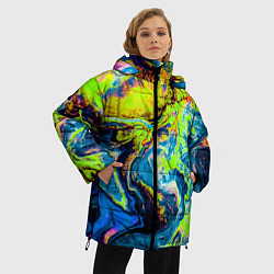 Куртка зимняя женская The Poisonous Palette, цвет: 3D-красный — фото 2