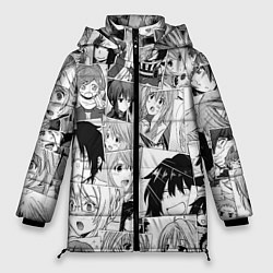 Женская зимняя куртка Log Horizon pattern