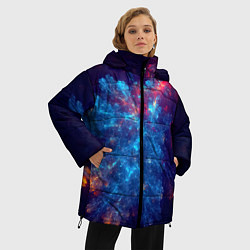 Куртка зимняя женская Космический Коралловый Риф, цвет: 3D-красный — фото 2