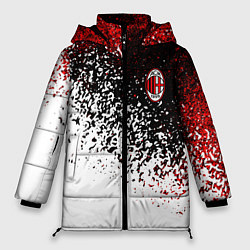 Куртка зимняя женская Ac milan краска, цвет: 3D-черный