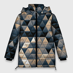 Куртка зимняя женская Кибернетическая стена, цвет: 3D-черный