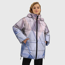 Куртка зимняя женская Треугольные элементы, цвет: 3D-черный — фото 2