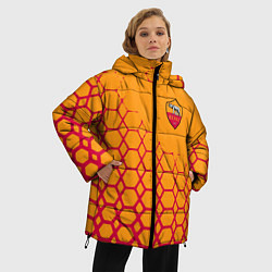Куртка зимняя женская Рома соты, цвет: 3D-светло-серый — фото 2