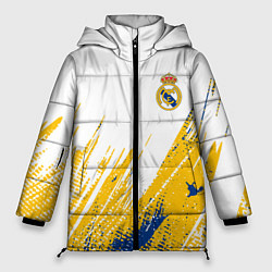 Куртка зимняя женская Real madrid краска, цвет: 3D-красный