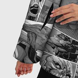 Куртка зимняя женская Mass effect comix, цвет: 3D-черный — фото 2