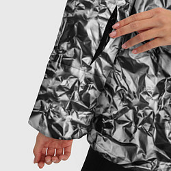 Куртка зимняя женская Мятая фольга 3D, цвет: 3D-красный — фото 2
