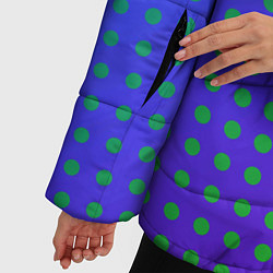 Куртка зимняя женская Blue Green gradient, цвет: 3D-светло-серый — фото 2