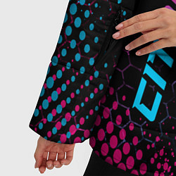 Куртка зимняя женская Citroen - Neon Gradient, цвет: 3D-черный — фото 2