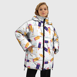 Куртка зимняя женская Карандашики, цвет: 3D-светло-серый — фото 2