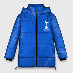 Куртка зимняя женская Tottenham hotspur Голубая абстракция, цвет: 3D-красный
