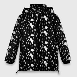 Женская зимняя куртка Кошки Под Дождём