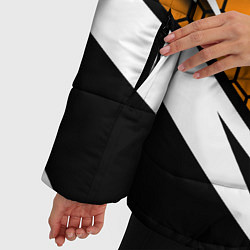 Куртка зимняя женская Порше - Кибер-броня, цвет: 3D-красный — фото 2