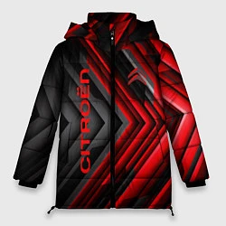 Куртка зимняя женская Citroёn - спорт, цвет: 3D-красный