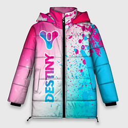 Куртка зимняя женская Destiny neon gradient style: по-вертикали, цвет: 3D-черный