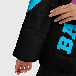 Куртка зимняя женская Bayern - neon gradient: надпись, символ, цвет: 3D-черный — фото 2