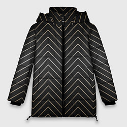 Куртка зимняя женская Black gold - Линии, цвет: 3D-светло-серый