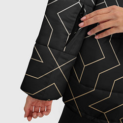 Куртка зимняя женская Black gold - Узоры, цвет: 3D-светло-серый — фото 2