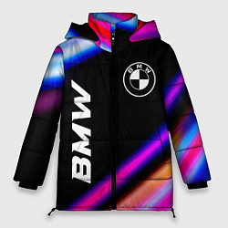 Куртка зимняя женская BMW speed lights, цвет: 3D-черный