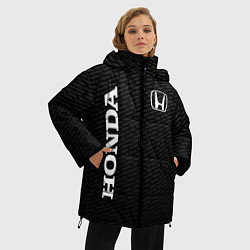 Куртка зимняя женская Honda карбон, цвет: 3D-черный — фото 2