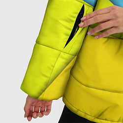 Куртка зимняя женская Простой геометрический фон, цвет: 3D-светло-серый — фото 2