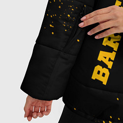 Куртка зимняя женская Barcelona - gold gradient: надпись, символ, цвет: 3D-черный — фото 2