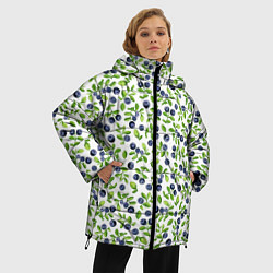 Куртка зимняя женская Лесная черника, цвет: 3D-светло-серый — фото 2
