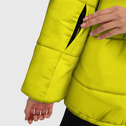 Куртка зимняя женская Киберпанк - Лого Дэвида, цвет: 3D-светло-серый — фото 2