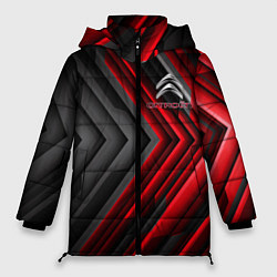 Куртка зимняя женская Citroen строгий стиль, цвет: 3D-красный