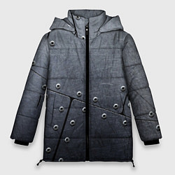 Куртка зимняя женская Стальные пластины, цвет: 3D-черный