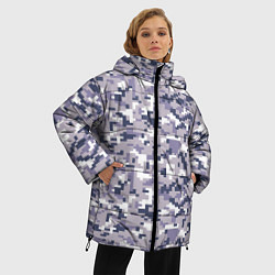 Куртка зимняя женская Камуфляж ACUpat серый пиксель, цвет: 3D-черный — фото 2