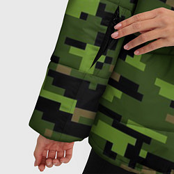 Куртка зимняя женская Камуфляж лесной пиксель, цвет: 3D-светло-серый — фото 2