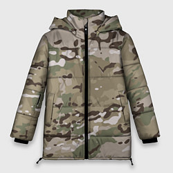 Куртка зимняя женская Камуфляж Multicam, цвет: 3D-черный