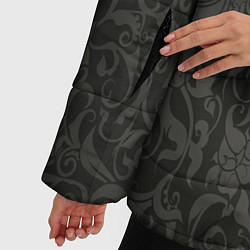 Куртка зимняя женская The dark flowers, цвет: 3D-светло-серый — фото 2