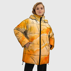 Куртка зимняя женская Оранжевое настроение, цвет: 3D-светло-серый — фото 2