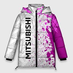 Куртка зимняя женская Mitsubishi pro racing: по-вертикали, цвет: 3D-черный