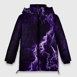 Куртка зимняя женская Темные грозовые облака, цвет: 3D-светло-серый